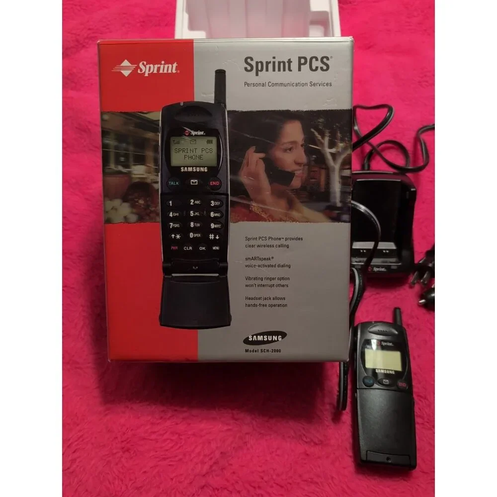 Samsung SCH-2000 Sprint PCS For Collectors Antenna Vintage Cell Phone